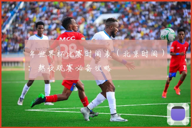 年世界杯比赛时间表（北京时间）：熬夜观赛必备攻略